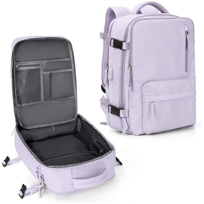 Women's Oxford Daypack with Multi-Compartment Organization for Travel, Commuting & Campus