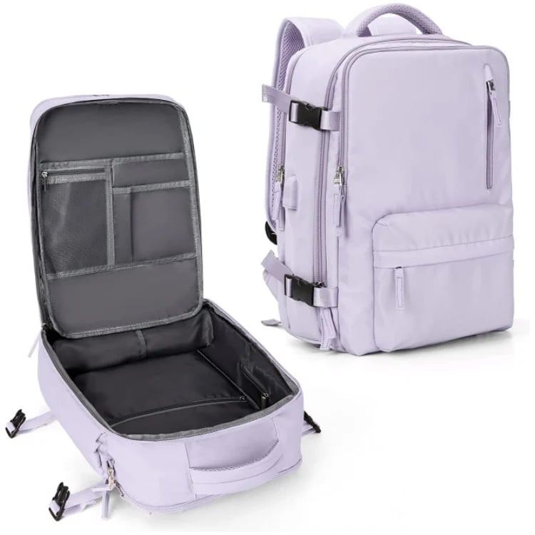 35L Women's Travel Backpack with USB Charging Port – Water-Resistant Hiking Daypack for College, Gym & Weekend Trips