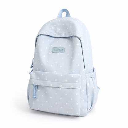 Lightweight Large-Capacity Polka Dot Backpack