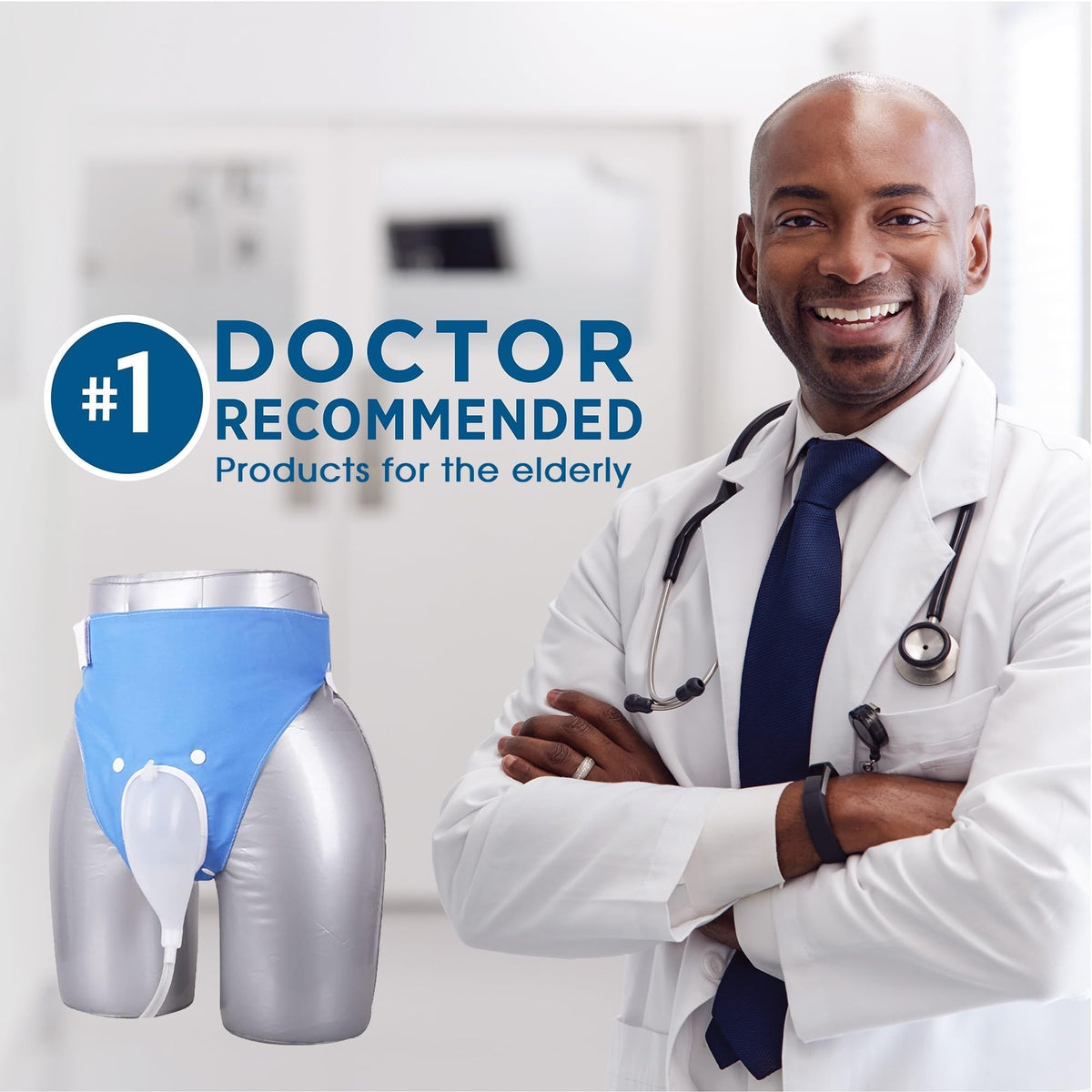 Portable Reusable Urinary Catheter Bag System with Waist Straps & 39-Inch Tube for Adults