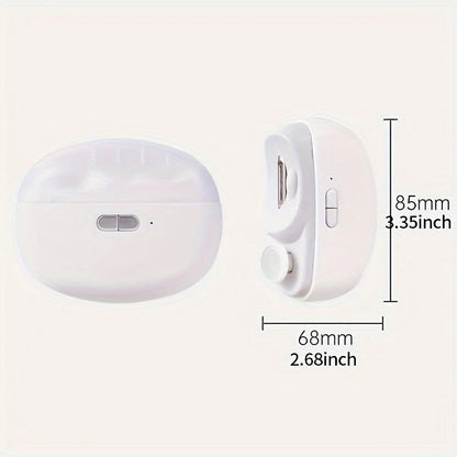 Electric Nail Trimmer with Built-In File – Safe Auto Clipper for Adults & Kids with LED Light & USB Charging