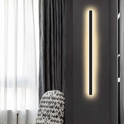 Waterproof Linear LED Outdoor Wall Light Modern Metal Weatherproof Sconce for Garden Patio Entryway Hallway Exterior Porch Walkway IP65