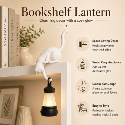 Curious Charlie™ – Cat Shelf Lamp