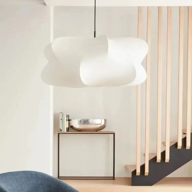 Silk Pendant Light Japanese-Inspired LED Warm White for Living Room Bedroom Hotel