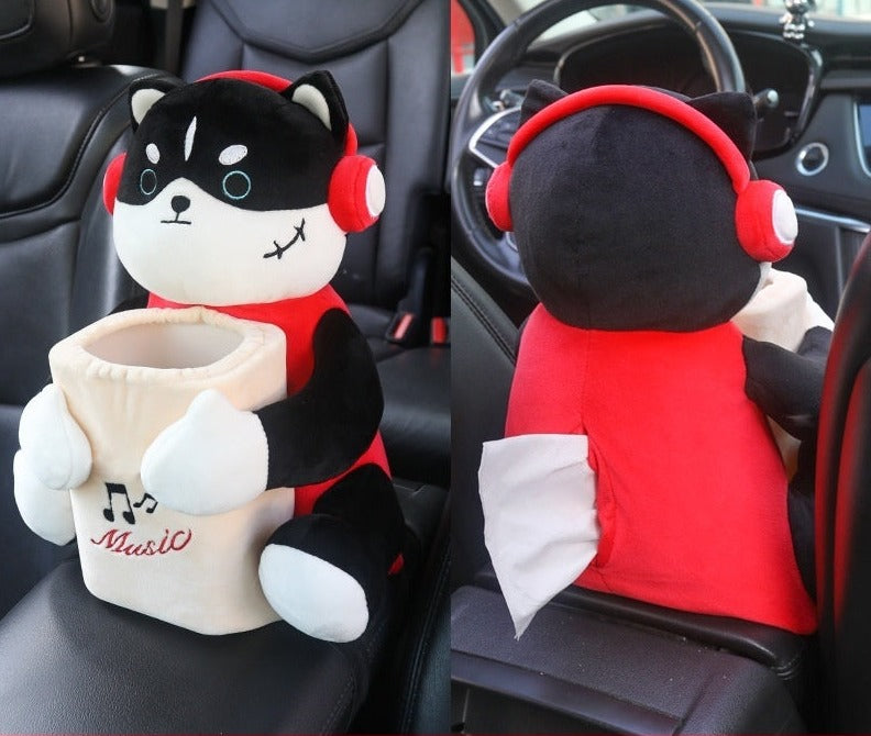 Woof™ - 3 in 1 Car Tissue, Trash and Storage Box