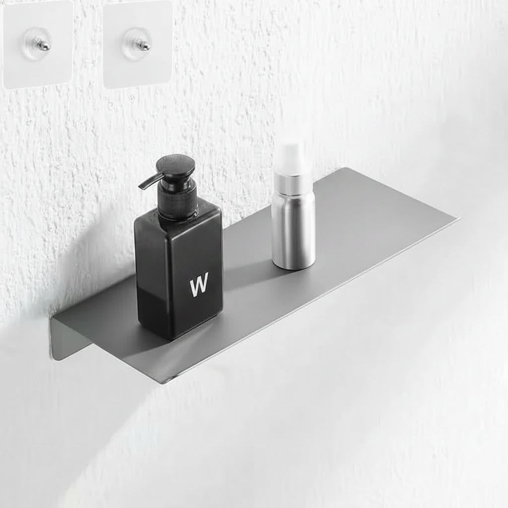 FLOATIVA – Floating No Drill Bathroom Wall Shelf