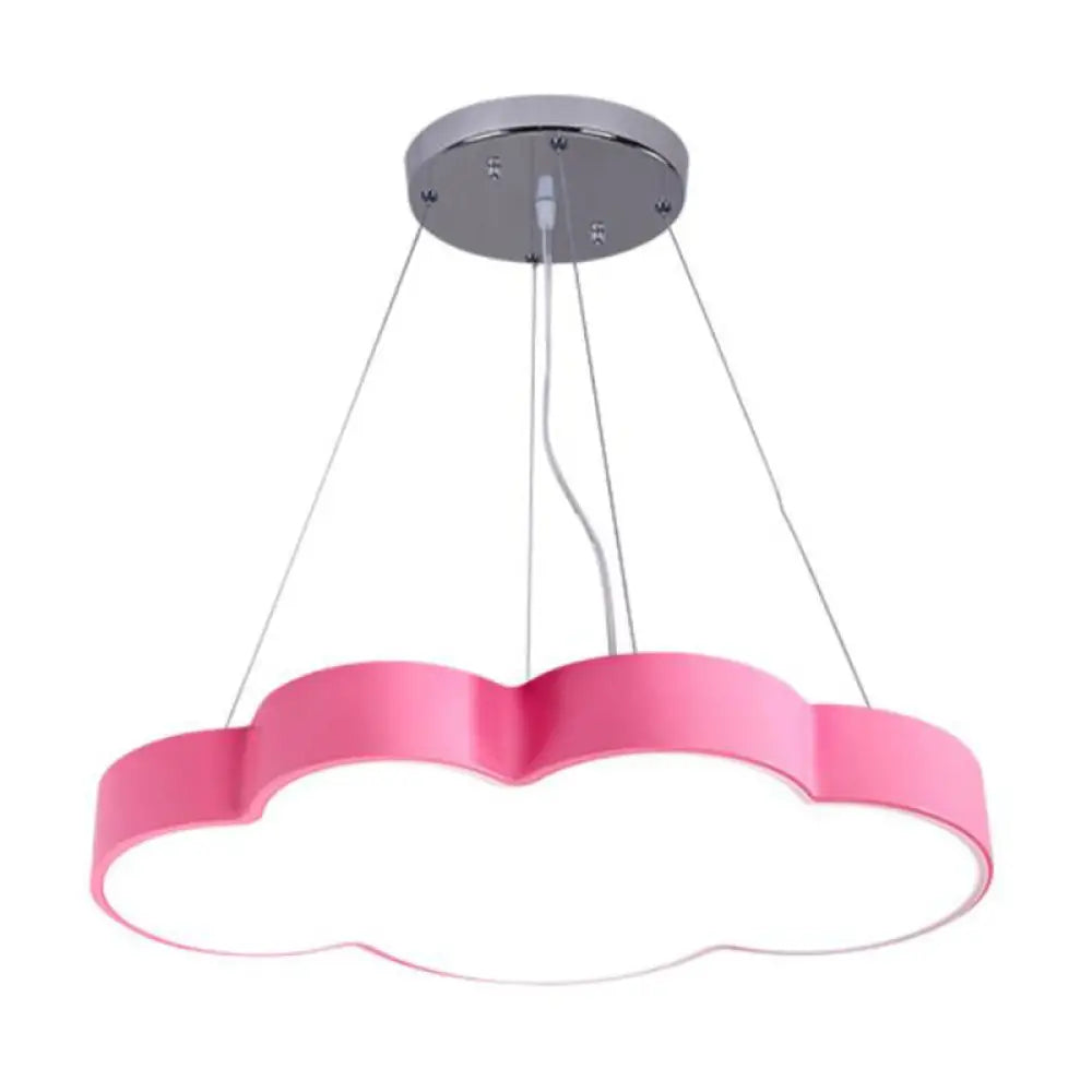 Cloud-Shaped LED Pendant Light for Kids Room, Nursery Overhead Fixture, Dimmable Acrylic Ceiling Lamp for Bedroom, Playroom Children's