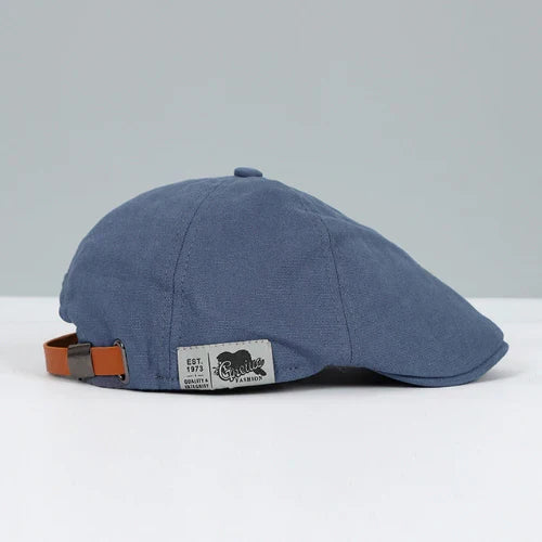 Men's Beret Cap with Adjustable Fit – Lightweight Breathable Flat Hat for Year-Round Wear in Black Red Blue Yellow Beige