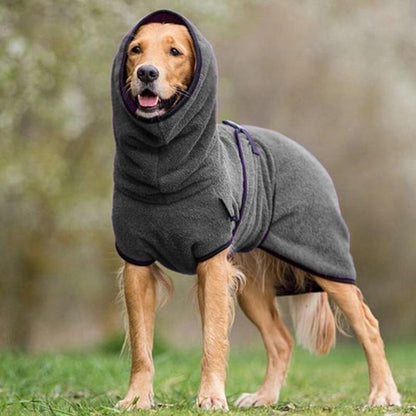 Pet Drying Robe Adjustable Microfiber Towel for Dogs Cats After Bath Grooming Quick-Dry Coat Small to Large Breeds Home Travel