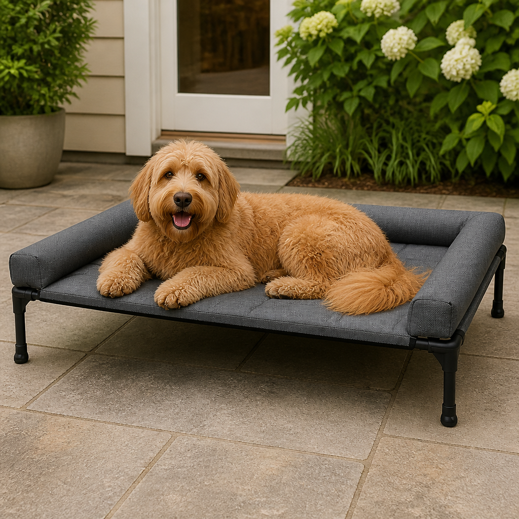 Ortekor Elevated Cooling Mesh Dog Bed (Removable Pillow-Top)