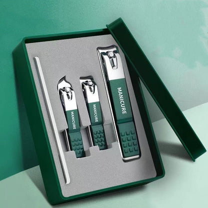 Travel Manicure Kit with Multiple Clippers for Fingernails and Toenails in Compact Case for Home, Travel, Gym