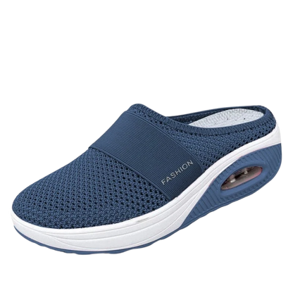 Cushioned Orthopedic Slip-On Shoes for Women | Diabetic-Friendly Walking Sneakers with Arch Support & Breathable Mesh | Therapeutic Footwear