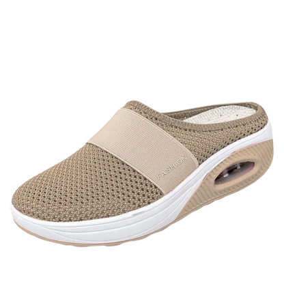 Cushioned Orthopedic Slip-On Shoes for Women | Diabetic-Friendly Walking Sneakers with Arch Support & Breathable Mesh | Therapeutic Footwear