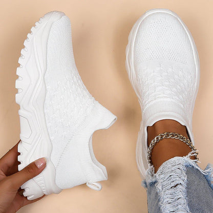 Orthopedic Slip-On Sneakers for Women & Men All Day Support White Cushioned Walking Shoes for Nurses Work Healthcare Restaurant Standing