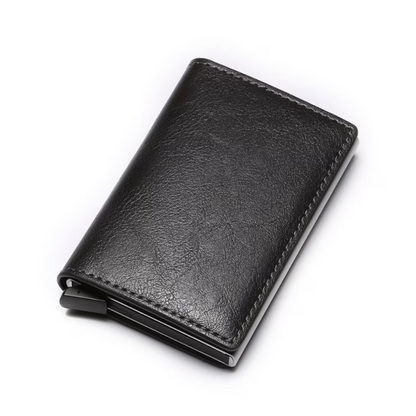 Stylish Compact Card Holder with RFID Blocking Technology for Secure Storage