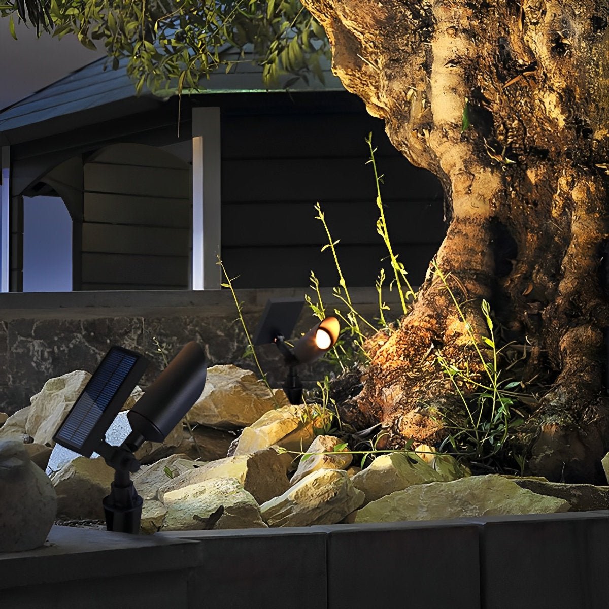 Adjustable LED Accent Light 2.4 Inch Stake Spot for Yard Tree Shrub Path Driveway Patio Weather-Resistant Aluminum Housing Warm White 3000K