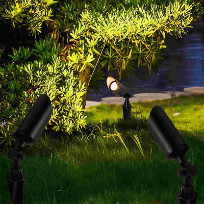 Adjustable LED Accent Light 2.4 Inch Stake Spot for Yard Tree Shrub Path Driveway Patio Weather-Resistant Aluminum Housing Warm White 3000K