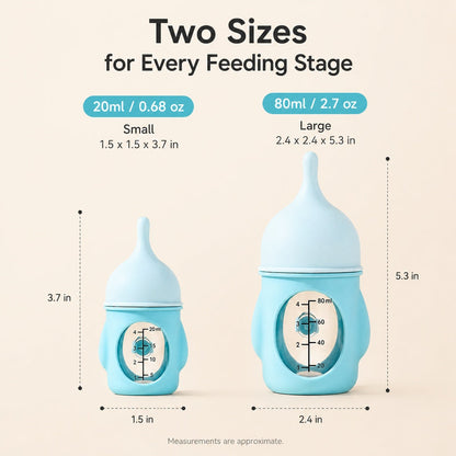 Ortekor Newborn Puppy & Kitten Nursing Bottle – Anti-Choke Silicone Pet Feeder for Safe, Gentle Milk Feeding at Home