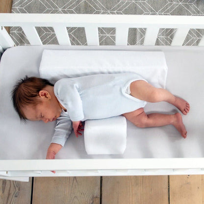 Infant Sleep Positioner Wedge for Safe Back Sleeping | Breathable Foam Body Support Cushion for Newborns | Crib Safety Bolster for Babies
