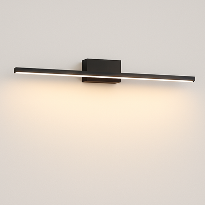 LED Bathroom Vanity Light Fixture – Slim Rectangular Wall Sconce for Mirror Lighting – Metal Bar Mount – Modern Design for Powder Room