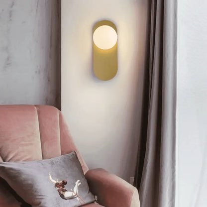 Articulating Sphere Sconce with 23-Inch Swing Arm for Bedside & Reading Nook Lighting – E27 Socket, Frosted Globe Shade, Metal Frame – Adjus