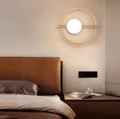 Articulating Sphere Sconce with 23-Inch Swing Arm for Bedside & Reading Nook Lighting – E27 Socket, Frosted Globe Shade, Metal Frame – Adjus