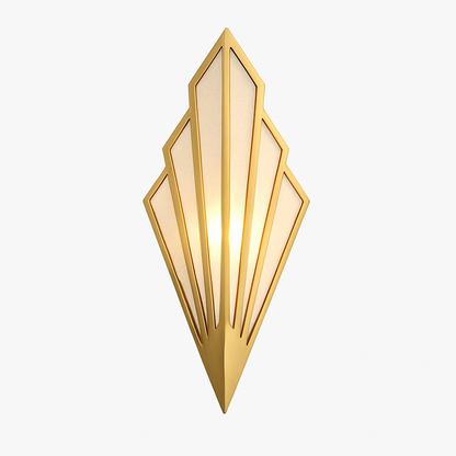 Applique murale géométrique triangulaire moderne en métal peint avec éclairage LED haut et bas pour chambre, couloir et salon