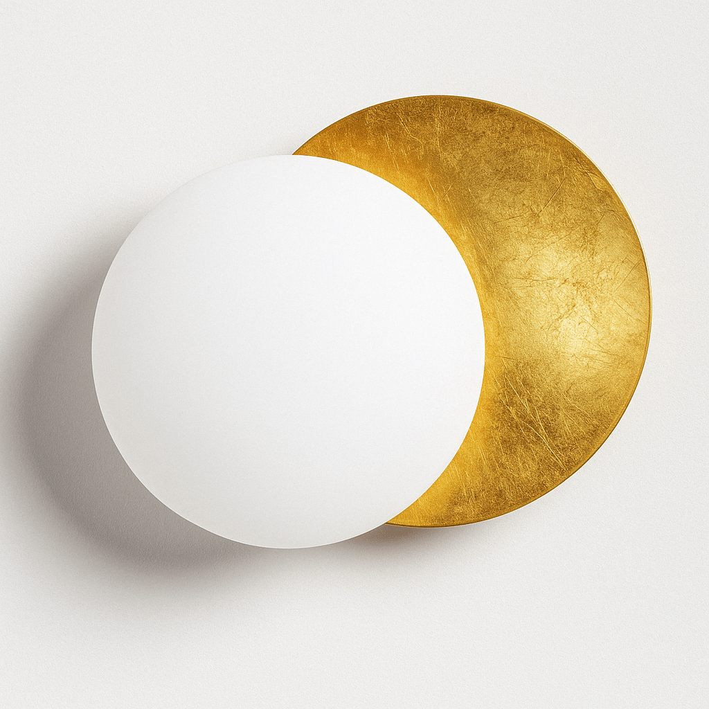 Applique murale Eclipse réglable, disque en métal rotatif de 12 pouces de diamètre, finition noire, éclairage d'ambiance pour chambre, salon, couloir, intérieur