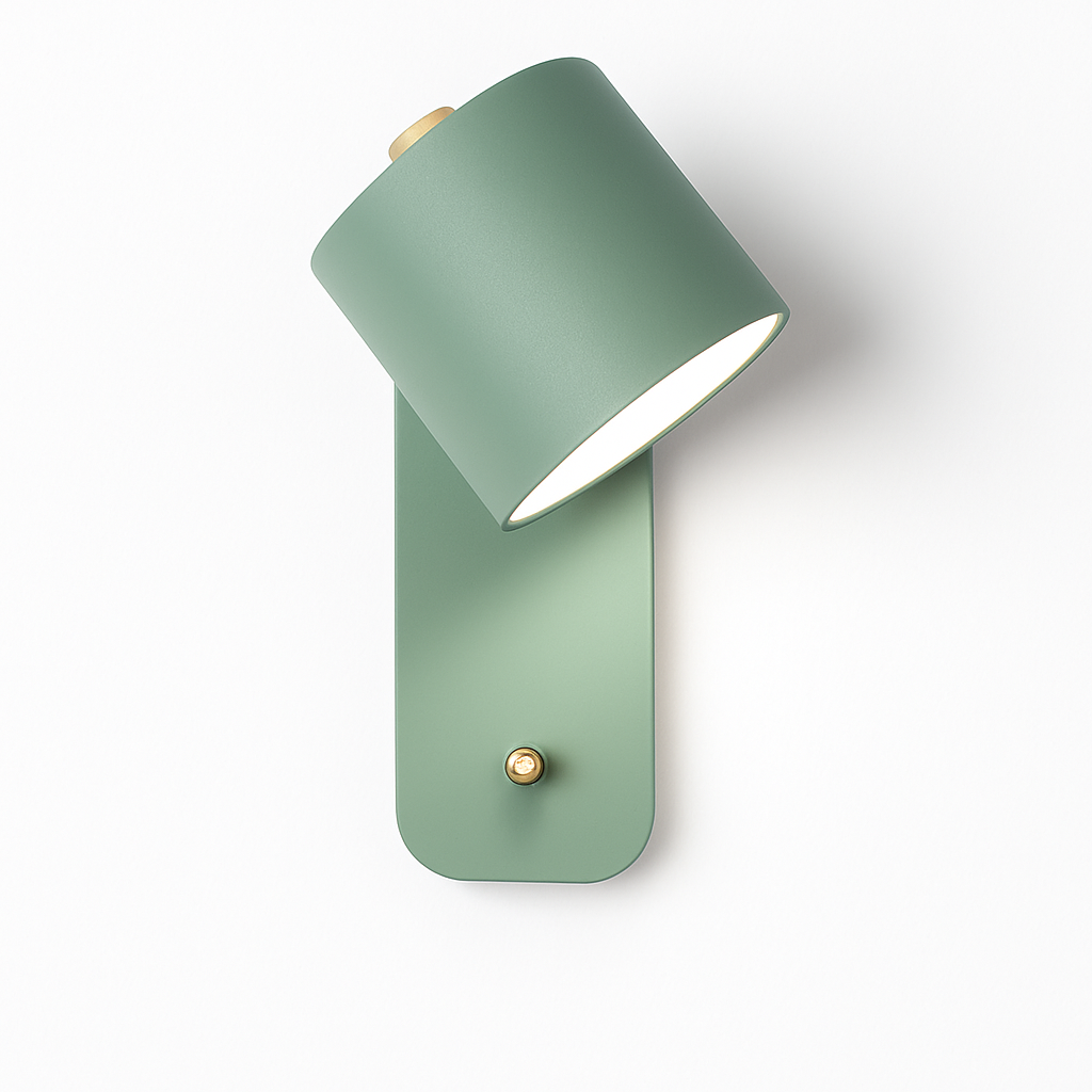 Modern Metal Wall Sconce with Up & Down Light | E27 LED Compatible | Painted Iron Fixture for Bedroom, Hallway, Living Room | Minimalist