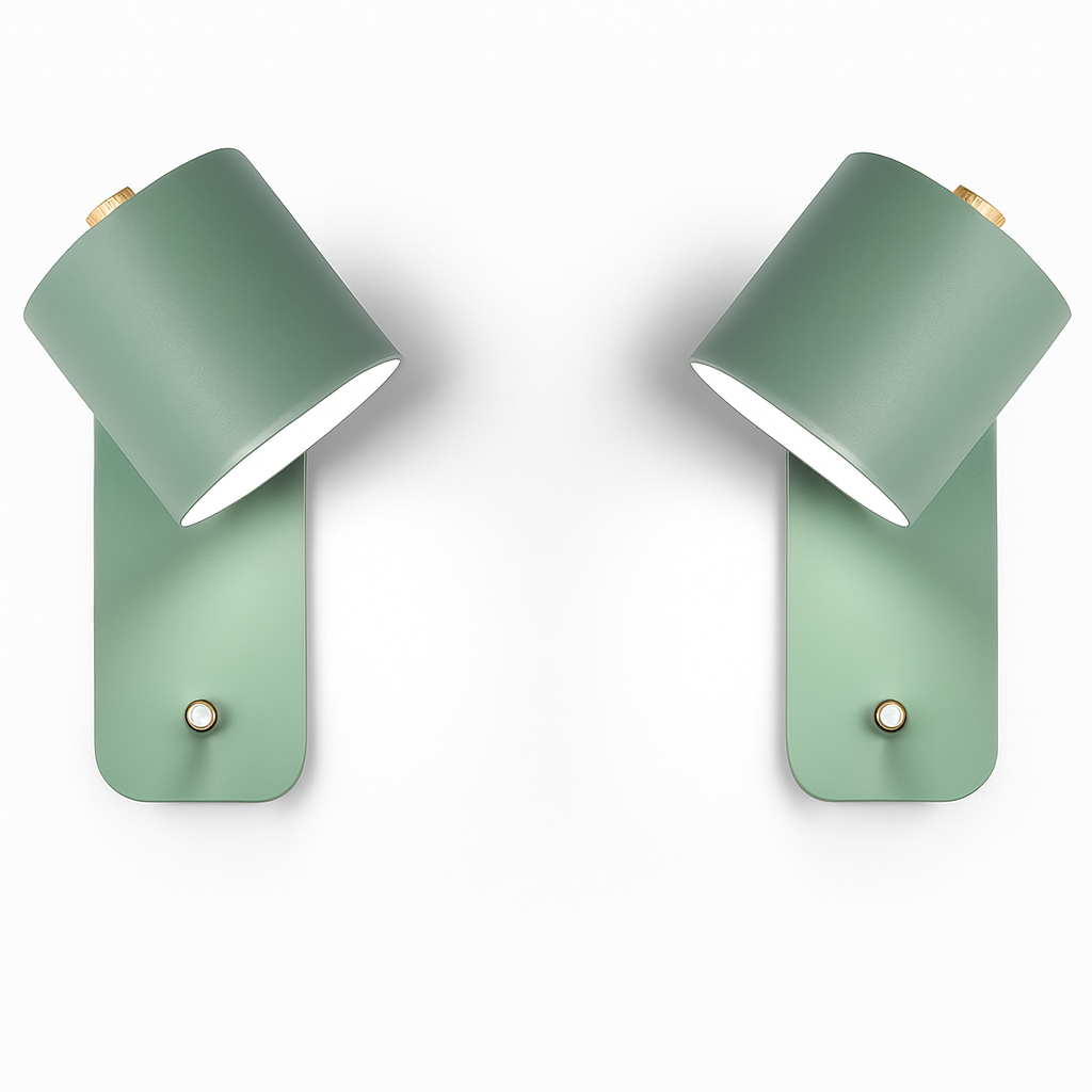 Modern Metal Wall Sconce with Up & Down Light | E27 LED Compatible | Painted Iron Fixture for Bedroom, Hallway, Living Room | Minimalist