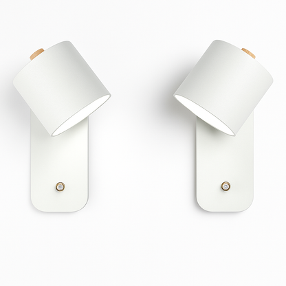 Metal Wall Sconce with Dual-Direction Glow E27 Socket Touch Control Perfect for Bedrooms Hallways and Reading Nooks Modern Minimalist Up-Dow