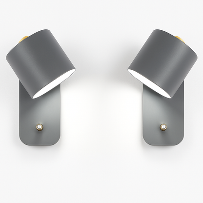 Metal Wall Sconce with Dual-Direction Glow E27 Socket Touch Control Perfect for Bedrooms Hallways and Reading Nooks Modern Minimalist Up-Dow