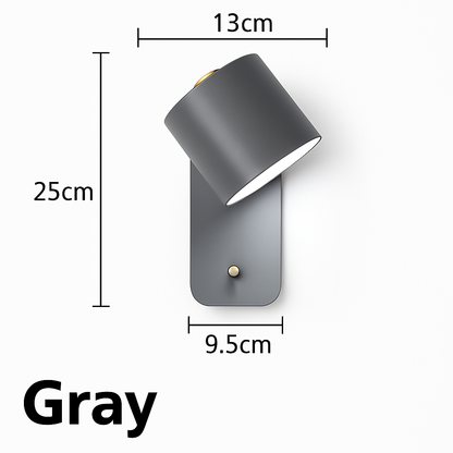 Modern Metal Wall Sconce with Up & Down Light | E27 LED Compatible | Painted Iron Fixture for Bedroom, Hallway, Living Room | Minimalist