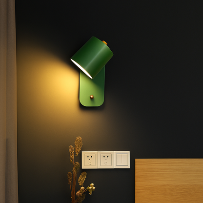 Metal Wall Sconce with Dual-Direction Glow E27 Socket Touch Control Perfect for Bedrooms Hallways and Reading Nooks Modern Minimalist Up-Dow
