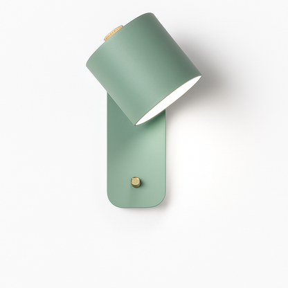 Modern Metal Wall Sconce with Up & Down Light | E27 LED Compatible | Painted Iron Fixture for Bedroom, Hallway, Living Room | Minimalist