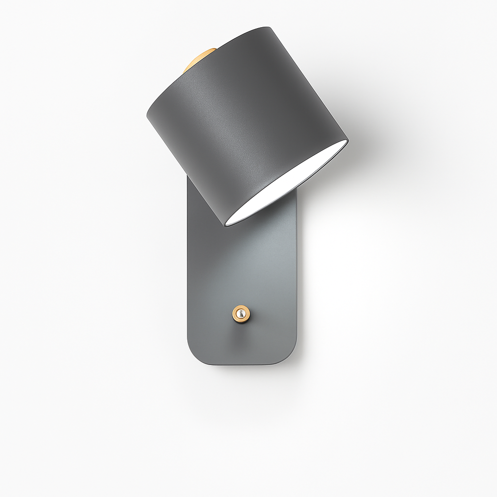 Modern Metal Wall Sconce with Up & Down Light | E27 LED Compatible | Painted Iron Fixture for Bedroom, Hallway, Living Room | Minimalist