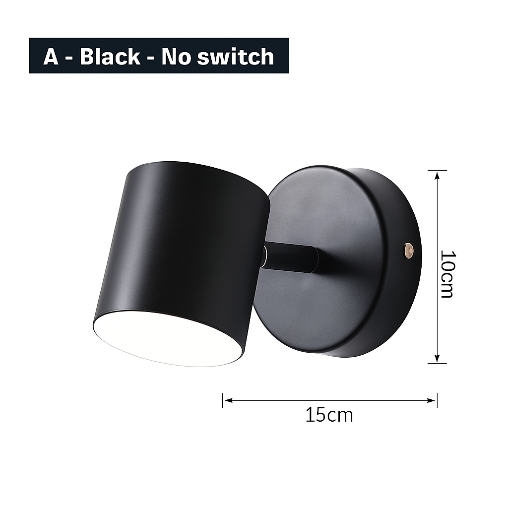 Contemporary Dual-Direction LED Wall Sconce for Bedroom Hallway Reading Nook Accent Lighting