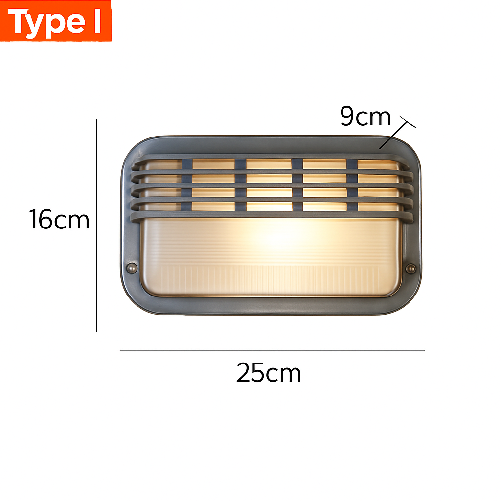 Outdoor Sconce Fixture Silver Ribbed Frosted Glass Up Down Light E27 Socket Weatherproof Porch Entryway Patio Balcony Exterior Lighting for