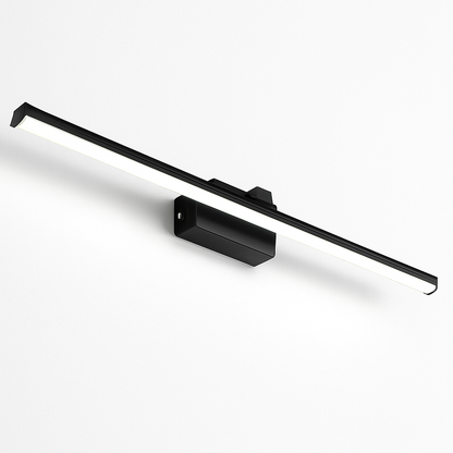 Aluminum Bathroom Vanity Light Bar | LED Mirror Wall Sconce for Modern Bath | Sleek Linear Design for Above Mirror Lighting | Black or