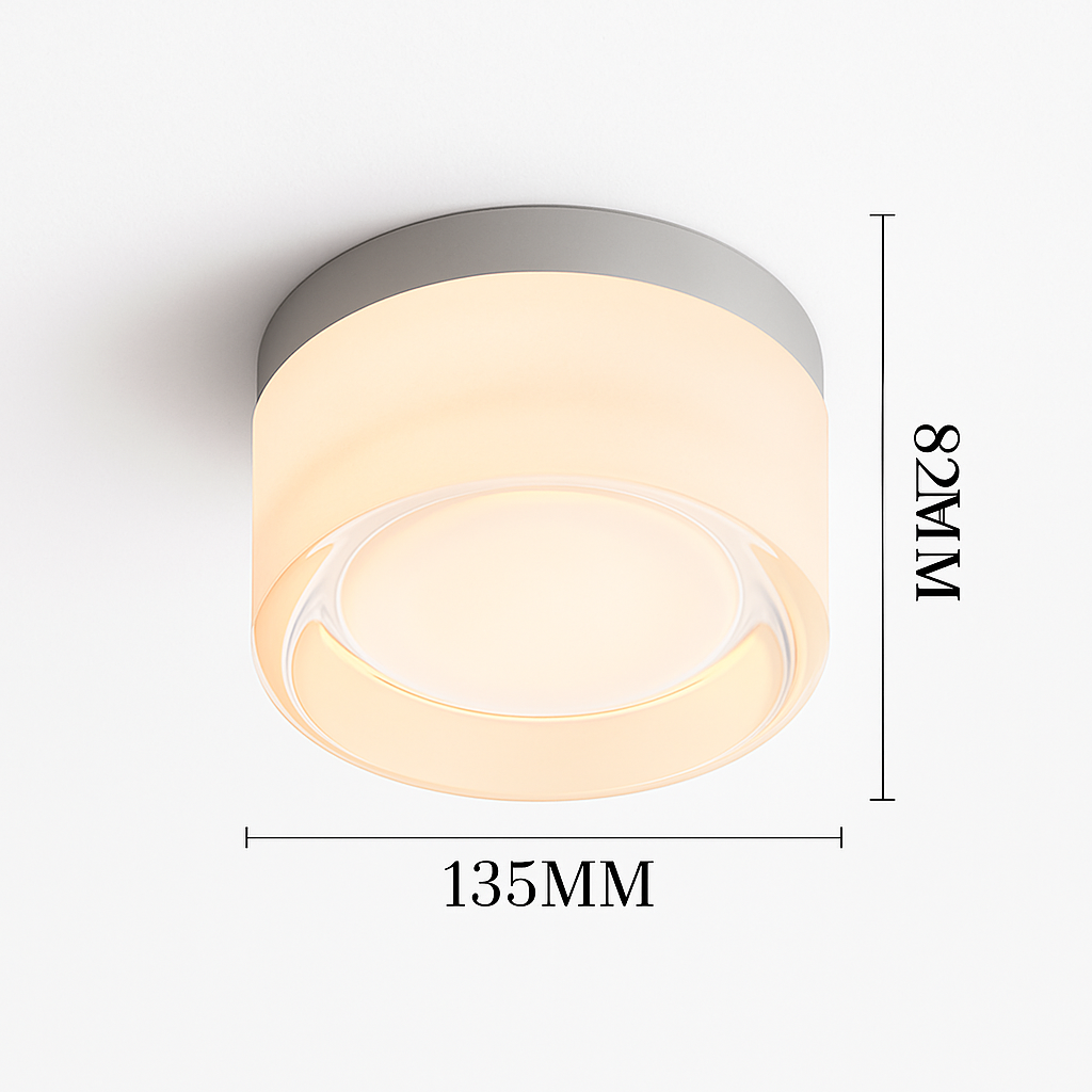 Applique murale LED circulaire contemporaine pour couloirs, chambres, salles de bain et salons