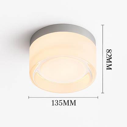 Applique murale LED circulaire contemporaine pour couloirs, chambres, salles de bain et salons