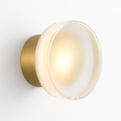 Applique murale LED circulaire contemporaine pour couloirs, chambres, salles de bain et salons