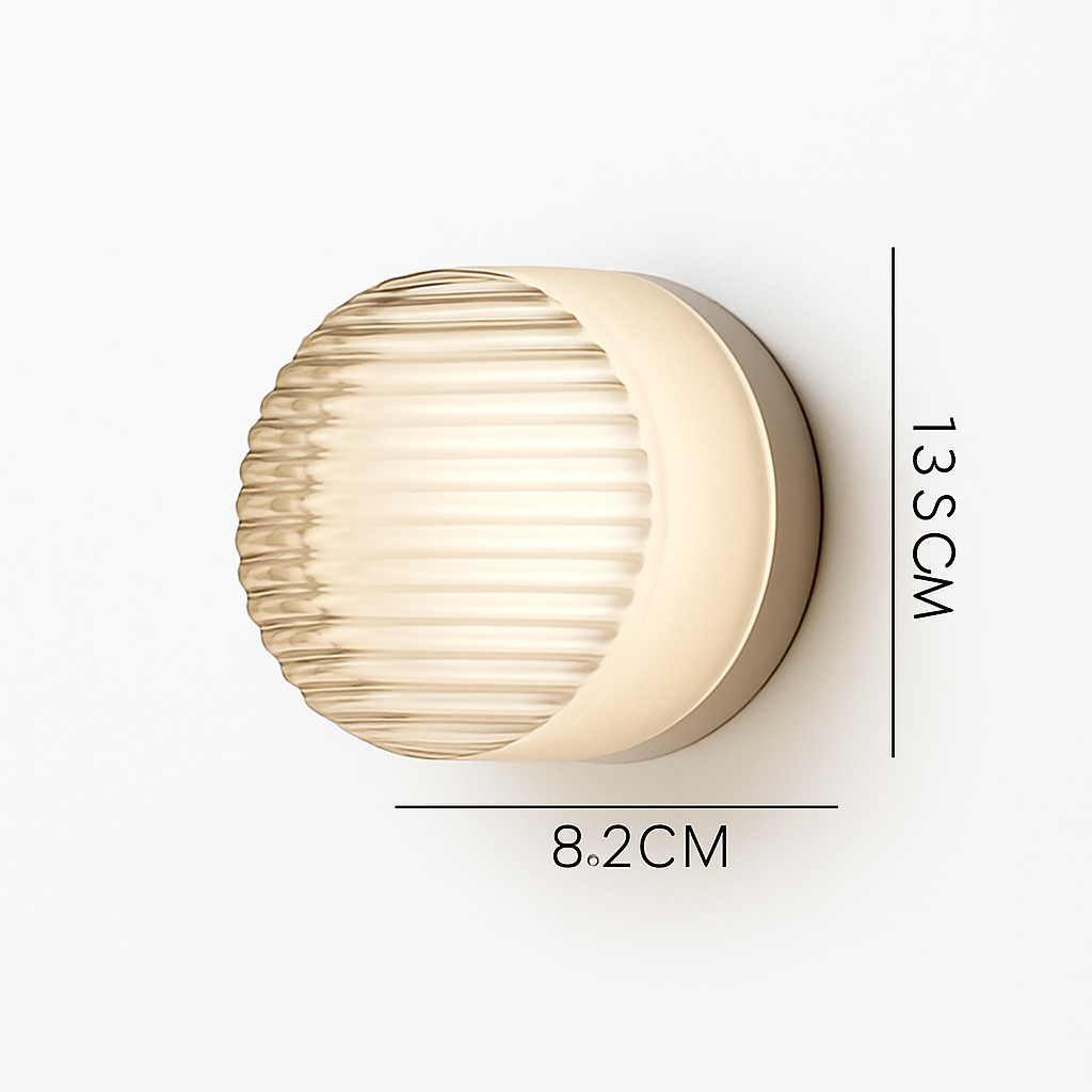 Applique murale LED circulaire contemporaine pour couloirs, chambres, salles de bain et salons
