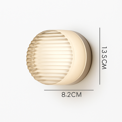 Applique murale LED circulaire contemporaine pour couloirs, chambres, salles de bain et salons