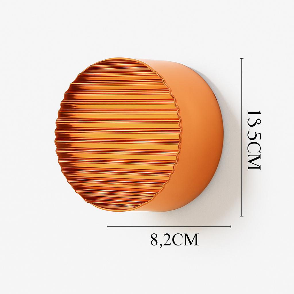 Applique murale LED circulaire contemporaine pour couloirs, chambres, salles de bain et salons
