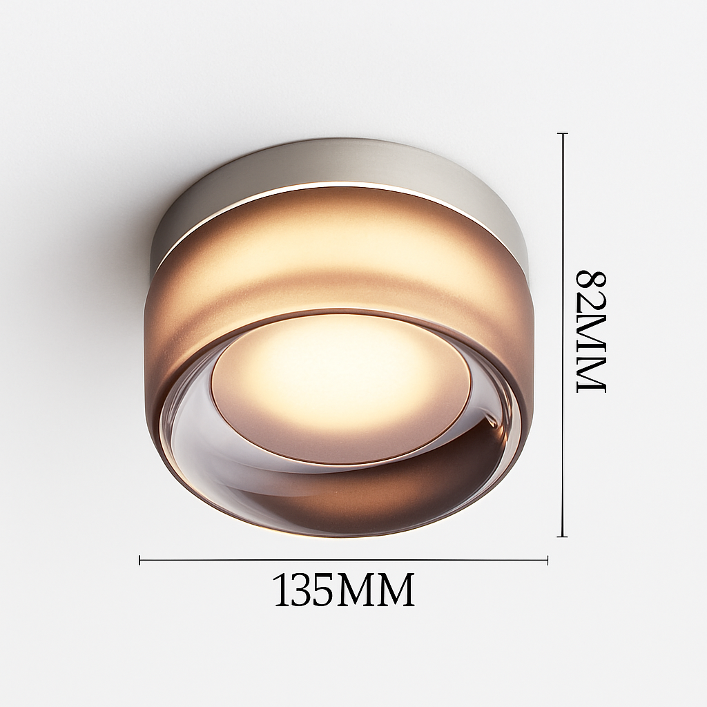 Applique murale LED circulaire contemporaine pour couloirs, chambres, salles de bain et salons