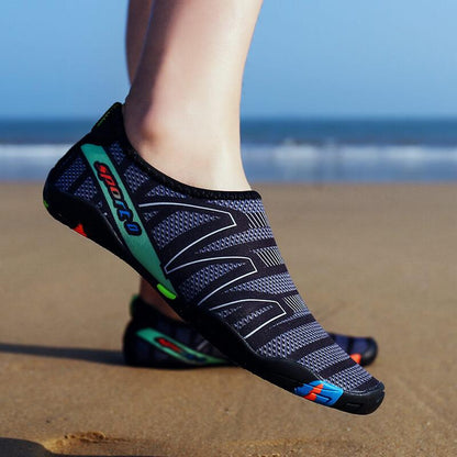 Quick-Dry Water Shoes for Swimming, Beach & Water Sports | Lightweight Aqua Socks with Drainage Holes & Anti-Slip Sole | Barefoot Wet