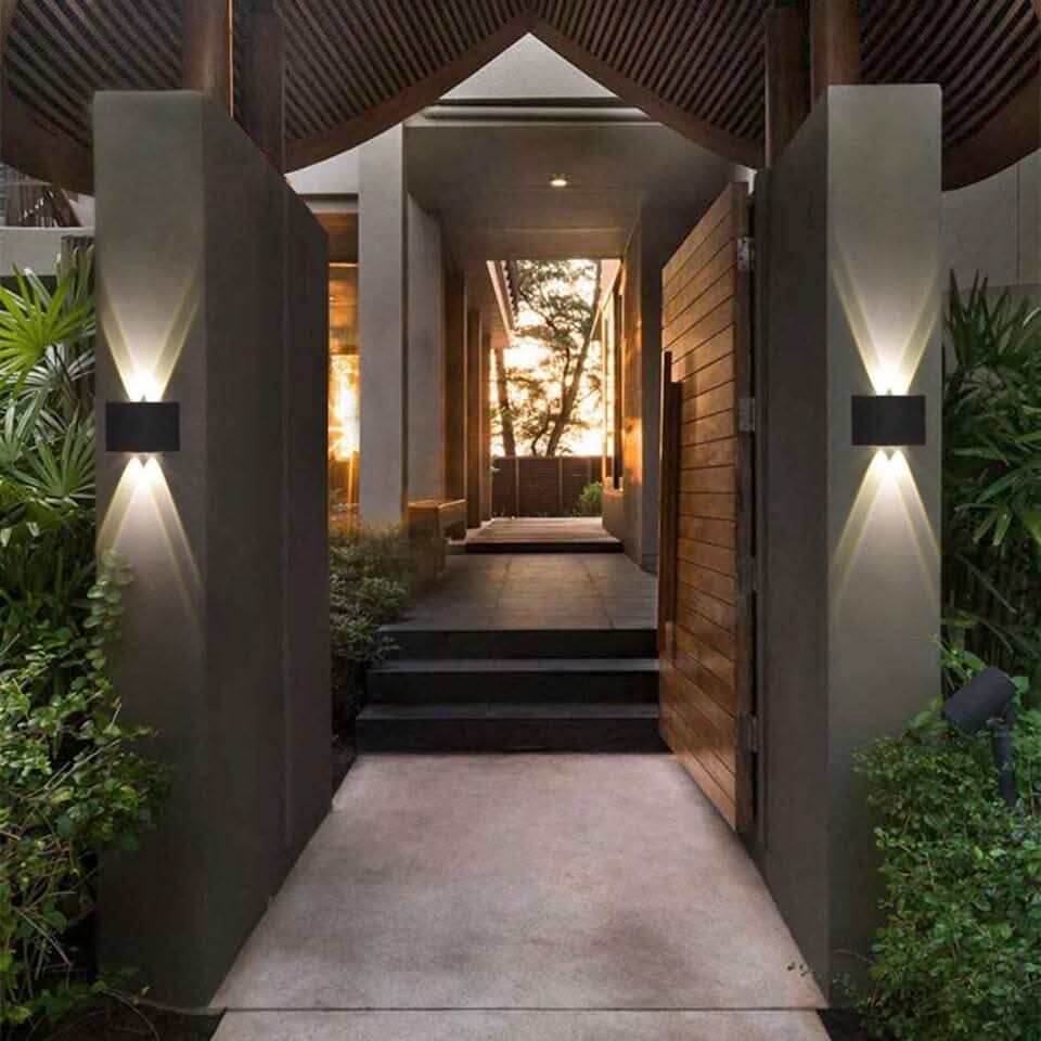 LED Exterior Sconce Weatherproof Aluminum 10 Inch for Porch Patio Entryway Wall Mount Energy Saving Fixture for Home Security Accent Lightin