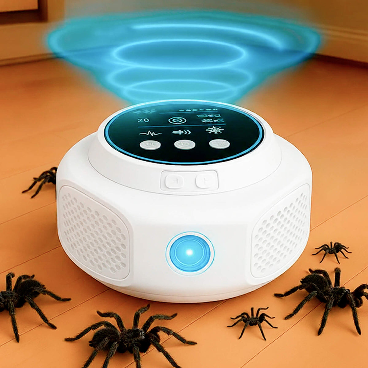 Ultrasonic Spider Repellent Plug-In for Home, Chemical-Free Pest Control Device, Safe for Kids & Pets, 3200 sq ft Coverage