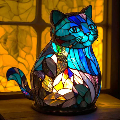 Decorative Animal Night Light Handcrafted Glass Sculpture Table Accent 12 in Tall for Bedroom Living Room Nightstand Decor 20 Wildlife